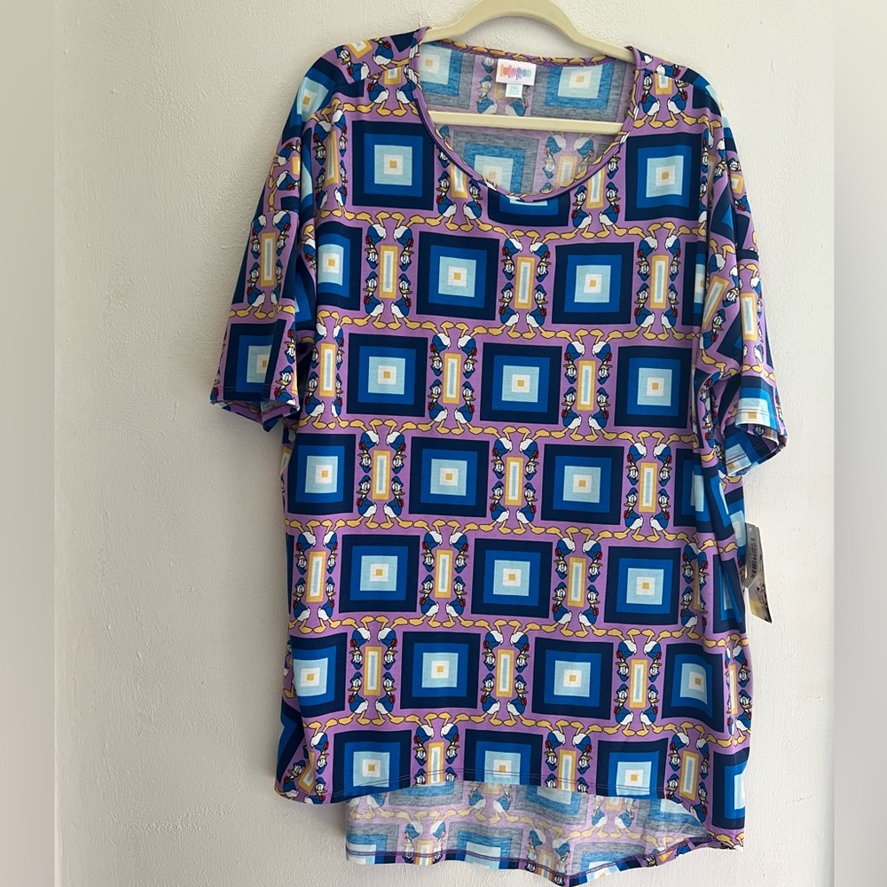 Lularoe Disney Donald Duck Irma Dress Size 2X